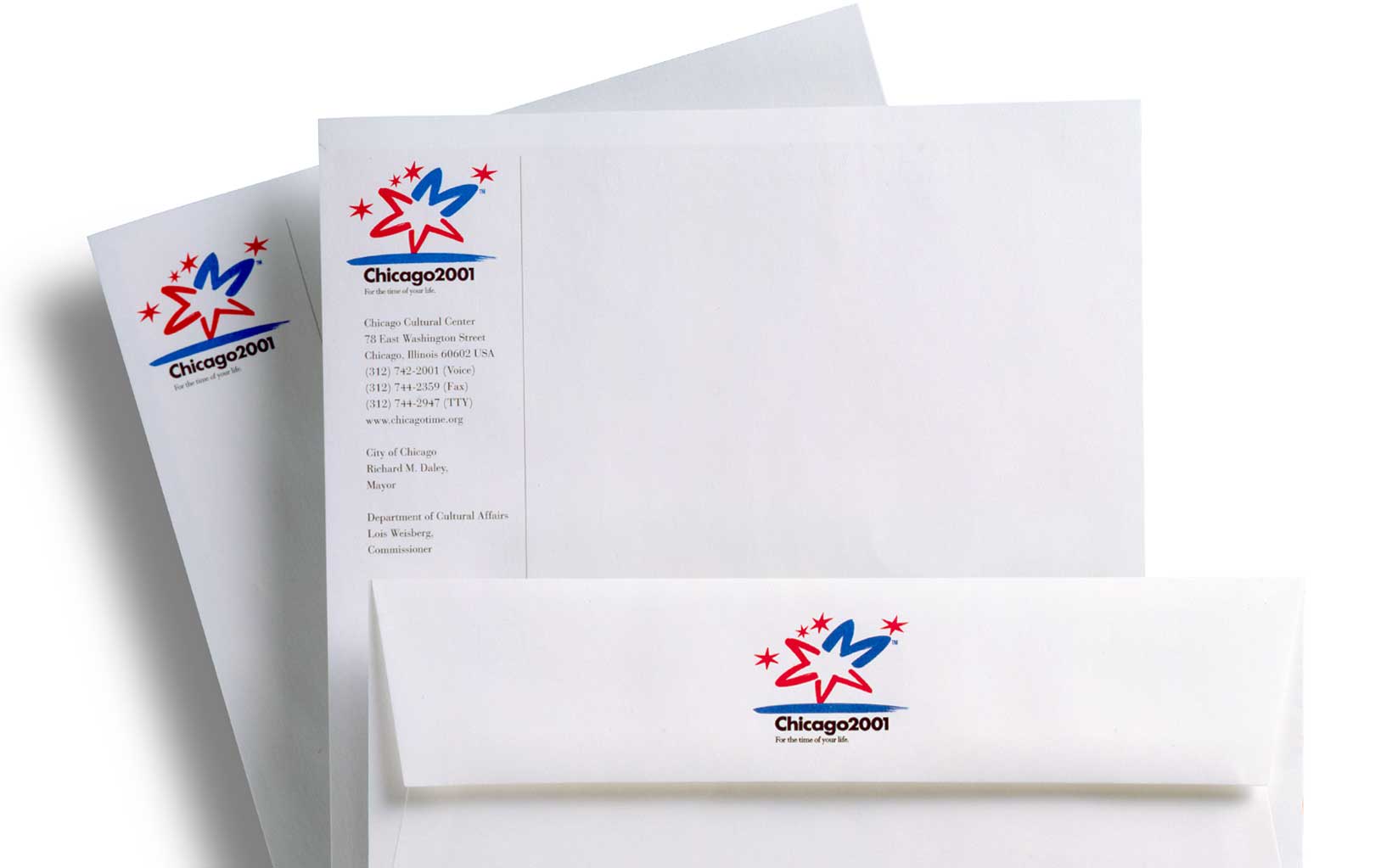 chicago_millennium_celebration_logo_stationery.jpg Art Direction by: Bart Crosby, Crosby Associates